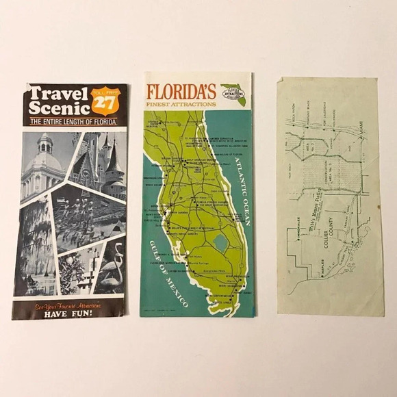 Vintage Florida Travel Scenic Attractions and Webbs Monroe Station Brochures - Picture 2 of 11